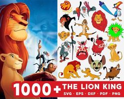 The Lion King Bundle svg, 1000 files The Lion King svg eps png, for Cricut, Silhouette, digital, file cut