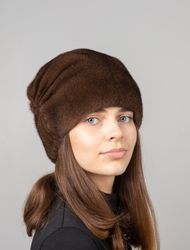 Ladies mink hat. Women Winter Cap Mitten Mink. Elegant Mink Hat. Winter Mink Hat. Real Fur Hats. Mink Hats. Fur mink Hat