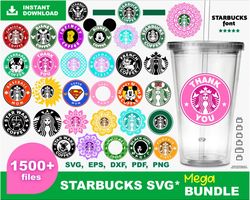Starbucks Bundle svg, 1500 files Starbucks svg eps png, for Cricut, Silhouette, digital, file cut
