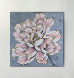 painting interior abstract 3d painting flower textured painting well art