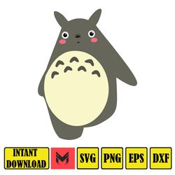 My Neighbor Totoro  Studio Ghibli  Colored  SVG and PNG Design for Cricut, Silhouette (4)