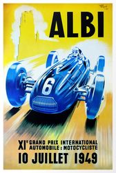 Albi Grand Prix 1949 - Cross Stitch Pattern Counted Vintage PDF - 111-71