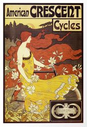 American Crescent Cycles - Cross Stitch Pattern Counted Vintage PDF - 111-73