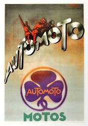 Automoto Motos - Cross Stitch Pattern Counted Vintage PDF - 111-77