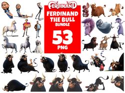53 Files Ferdinand The Bull Bundle Png, Cartoon Png, Animal Png, Ferdinand The Bull, The Bull, Bull Sublimation