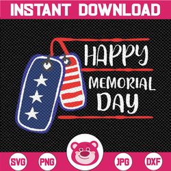 Happy Memorial Day SVG American Flag Clipart for Cricut/ Silhouette/ Vinyl Cut machine svg png dxf Cutting files Cricut
