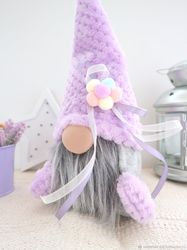 Lavender flaffi gnome doll gift lover gnomes