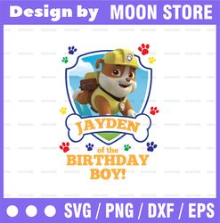 Personalized Name , Paw Patrol Chase Birthday Png, Paw Patrol Birthday Png Family Birthday Raglan Kids Family Only PNG F