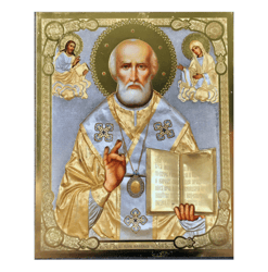 Saint Nicholas of Myra | Inspirational Icon Decor| Size: 5 1/4"x4 1/2"
