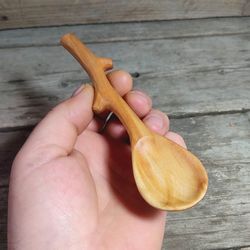 Ninth anniversary gift, Willow wood gift, Wedding anniversary willow, Handmade wooden teaspoon,  Small measuring spoon