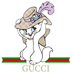 Cat Cartoon Gucci Logo Svg, Gucci Logo Fashion Svg, Gucci Logo Svg, Fashion Logo Svg, File Cut Digital Download