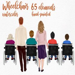 Wheelchair clipart: "KIDS CLIPART" People clipart Disability clipart Couple clipart Kids in wheelchair Special Needs Man
