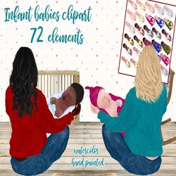 Newborn babies clipart: "BABY CLIPART" Mother and baby Infant baby clipart Cute baby Clipart Cusumize baby Mothers day c