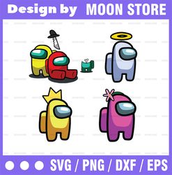 Bundle 12 Files 4 Designs!!!  Astronaut SVG PNG DXF