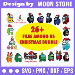 Bundle  85 Files 26 Designs!!! Christmas Astronaut SVG PNG DXF