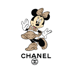 Minnie Mouse Chanel Logo  Svg, Chanel Logo Fashion Svg, Chanel Logo Svg, Fashion Logo Svg, File Cut Digital Download