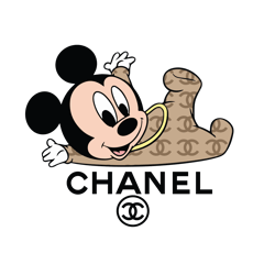 Mickey Mouse  Chanel Logo  Svg, Chanel Logo Fashion Svg, Chanel Logo Svg, Fashion Logo Svg, File Cut Digital Download