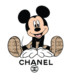 Mickey Mouse Chanel Logo Svg, Chanel Logo Fashion Svg, Chanel Logo Svg, Fashion Logo Svg, File Cut Digital Download