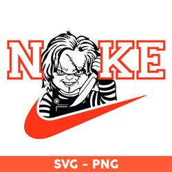 Chucky Nike Logo Svg, Chucky Horror Svg, Nike Halloween Svg, Fashion Brand Logo Svg, Cricut, Silhouett -  Download File