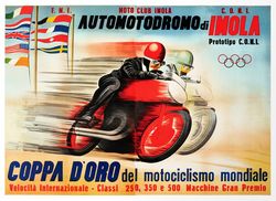Coppa d Oro del Motociclismo Mondiale - Cross Stitch Pattern Counted Vintage PDF - 111-98