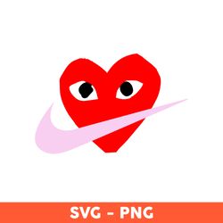 Nike x Heart Svg, Heart Svg, Nike Svg, Brand Logo Svg, Valentines Day Svg, Fashion Logo Svg, File For Cut -Download File
