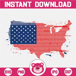 American Flag USA PNG- United States Map- 4th of July - Independence Day clipart - America png - American Flag png