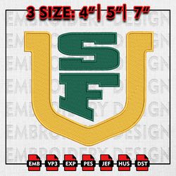 San Francisco Dons Embroidery files, NCAA D1 teams Embroidery Designs, San Francisco Dons Machine Embroidery Pattern