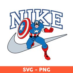 Nike x Captain America Svg, Captain America Svg, Super Hero Svg, Nike Logo Svg, File For Cut, Png File - Download File