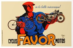 Cycles Favor Motos  - Cross Stitch Pattern Counted Vintage PDF - 111-114