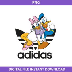 Donald And Daisy Duck Adidas Png, Adidas Logo Png, Donald And Daisy Duck Png, Adidas DisneyPng Digital File