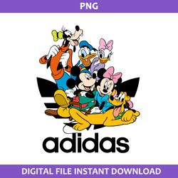 Disney Friends Adidas Png, Adidas Logo Png, Mickey And Friends Png, Disney Adidas Png Digital File