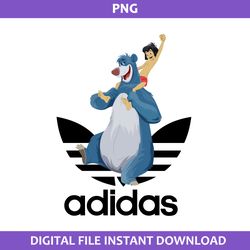 Baloo Adidas Png, Adidas Logo Png, Baloo Png, Disney Adidas Png Digital File