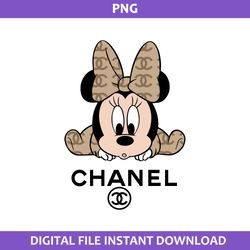 Minnie Mouse Chanel Png, Minnie Png, Chanel Brands Logo Png, Disney Chanel Png Digital File