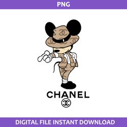 Mickey Chanel Png, Chanel Brands Logo Png, Mickey Png, Disney Chanel Png Digital File