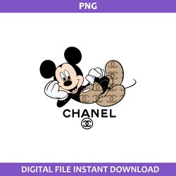 Mickey Chanel Png, Chanel Logo Png, Mickey Png, Chanel Brand Logo Png, Disney Chanel Png Digital File