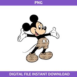 Chanel Mickey Png, Chanel Brand Logo Png, Mickey Mouse Png, Disney Chanel Png Digital File