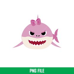 Baby Shark Png, Shark Family Png, Ocean Life Png, Cute Fish Png, Shark Png Digital File, BBS04