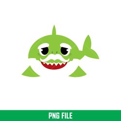 Baby Shark Png, Shark Family Png, Ocean Life Png, Cute Fish Png, Shark Png Digital File, BBS100