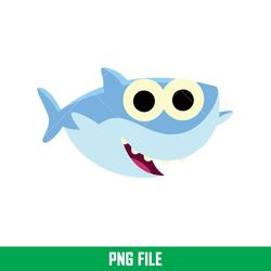 Baby Shark Png, Shark Family Png, Ocean Life Png, Cute Fish Png, Shark Png Digital File, BBS18