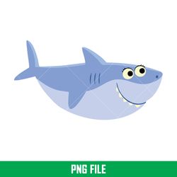Baby Shark Png, Shark Family Png, Ocean Life Png, Cute Fish Png, Shark Png Digital File, BBS19