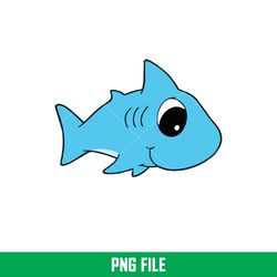 Baby Shark Png, Shark Family Png, Ocean Life Png, Cute Fish Png, Shark Png Digital File, BBS22