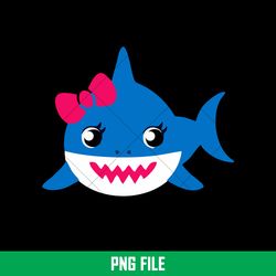 Baby Shark Png, Shark Family Png, Ocean Life Png, Cute Fish Png, Shark Png Digital File, BBS30