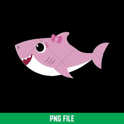 Baby Shark Png, Shark Family Png, Ocean Life Png, Cute Fish Png, Shark Png Digital File, BBS35