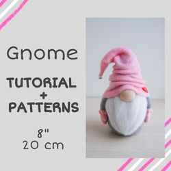Scandinavian gnome tutorial and patterns, Soft toy sewing instructions