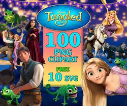 100 Tangled Clipart Png Rapunzel, Princess Disney Bundle, Tangled Rapunzel, Rapunzel Clipart