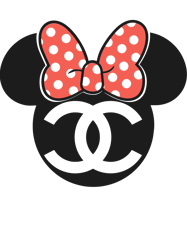 Minnie Mouse Chanel Logo Svg, Chanel Logo Fashion Svg, Chanel Logo Svg, Fashion Logo Svg, File Cut Digital Download