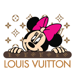Minnie Mouse Louis Vuitton Svg, Louis Vuitton Logo Fashion Svg, LV Logo Svg, Fashion Logo Svg, File Cut Digital Download