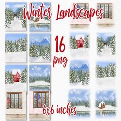 winter background: "winter landscapes" holiday backdrops custom landscapes mug design diy christmas card christmas backg