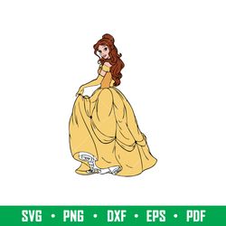 Disney Princess Svg, Disney Princess Chracters Svg, Disney Princess Clipart, Princes Svg,  Png Dxf Eps Pdf  File, dn06