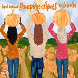 Autumn clipart: "BEST FRIENDS CLIPART" Pumpkin patch Fall clipart Thanksgiving clipart Pumpkin Png Fall Mug design Custo